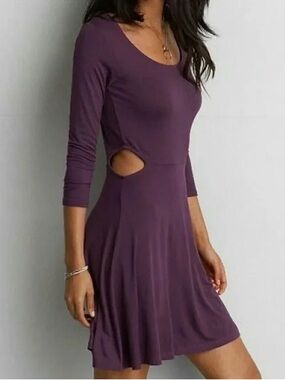 American Eagle Soft and Sexy Plum Dress